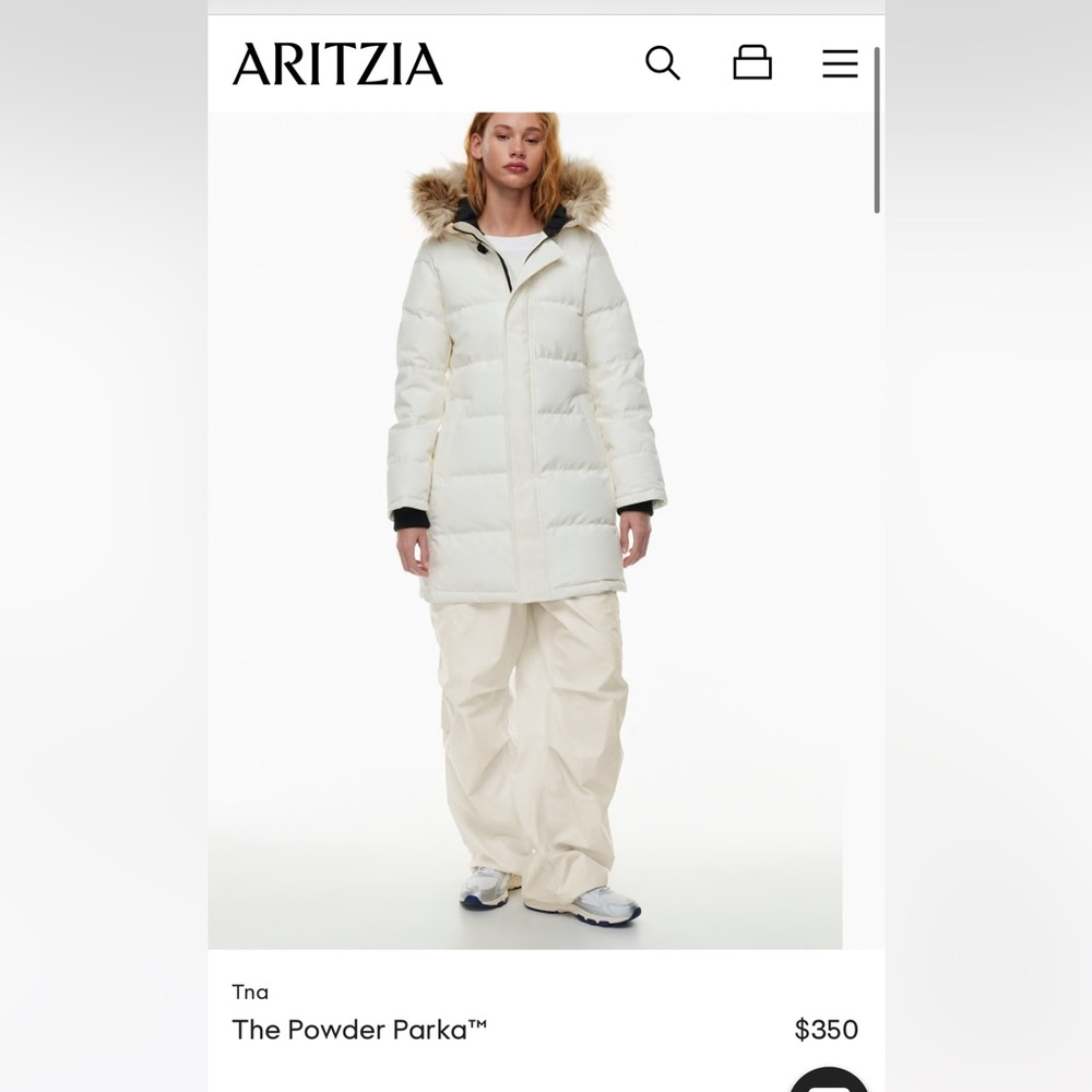Aritzia Tna powder parka